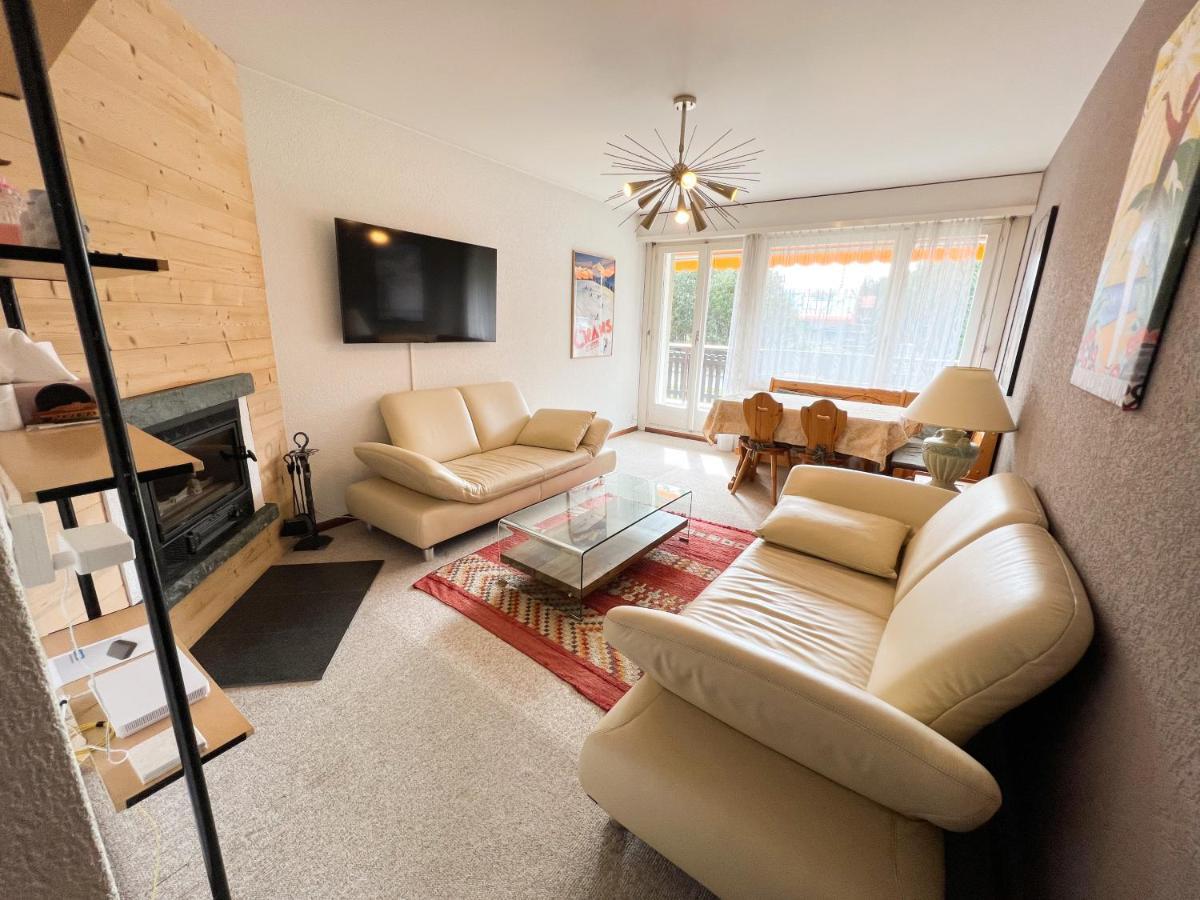 Bel Appartement 3 Pieces Au Pied Des Pistes De Ski Crans-Montana Eksteriør bilde